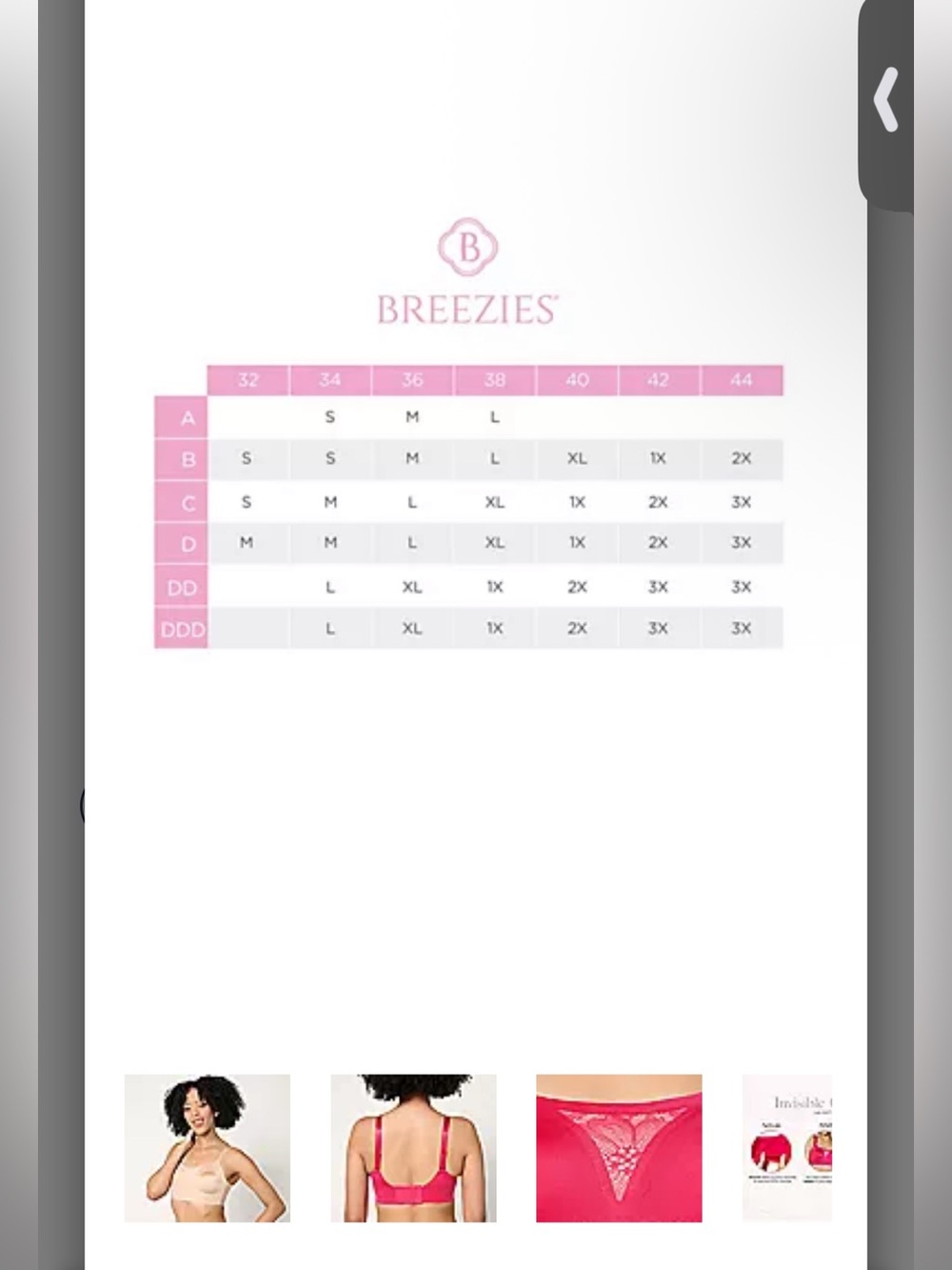 Breezies Invisible Comfort
Wirefree Contour Bra
